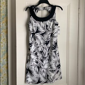 AGB Women’s Sheath Dress, black/white, sz 8, NWT